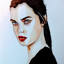 Mein Abschlussprojekt für den Kurs: Aquarellporträt mit fotografischem Vorbild. Un projet de Illustration traditionnelle, Aquarelle , et Dessin de portrait de stube48 - 24.01.2023