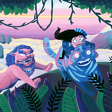 A Quick Escape!. Digital Illustration, Traditional illustration, and Character Design project by Ivy Alane - 01.24.2023