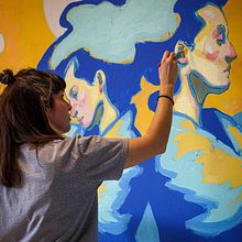MURAL EN EL HOSPITAL CLÍNICO DE ZARAGOZA Ein Projekt aus dem Bereich Traditionelle Illustration und Design von Isabel Garmon - 24.01.2023