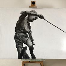 Fishing boy. Un progetto di Disegno a matita di aksel_liski - 19.01.2023