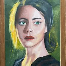 Mein Abschlussprojekt für den Kurs: Künstlerische Porträtmalerei mit Ölfarben auf Papier. Un progetto di Belle arti, Pittura e Pittura ad olio di Beat Steinmann - 23.01.2023