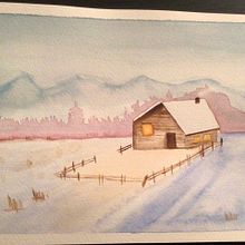 Mi proyecto del curso: Paisajes en acuarela: técnicas y herramientas experimentales. Un progetto di Belle arti, Pittura e Pittura ad acquerello di leti_garin - 24.03.2023