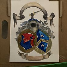 Personalized Heraldry and Family Crests. Un proyecto de Bellas Artes e Ilustración tradicional de Erin A - 03.09.2022