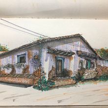 Mi proyecto del curso: Dibujo arquitectónico expresivo con marcadores de colores. . Projekt z dziedziny Sketching,  R, sunek,  R, sunek architektoniczn, Sketchbook,  R i sunek atramentem użytkownika Catalina Duran - 16.01.2023