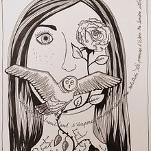 Mon projet du cours : Illustration artistique : dessinez votre imaginaire. Projekt z dziedziny Trad, c, jna ilustracja,  Malarstwo, Kreat, wność, R, sunek ołówkiem,  R i sunek użytkownika galeopsis - 25.01.2023