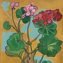 My project for course: Botanical Painting with Acrylic. Traditional illustration, Fine Arts, Painting, Acr, lic Painting, and Botanical Illustration project by antoniadevetacova - 01.10.2023