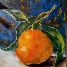 laranja torta. Un proyecto de Pintura al óleo de cristina santiago - 25.01.2023