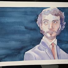 My project for course: Artistic Portrait with Watercolors. Fine Arts, Painting, Watercolor Painting, and Portrait Drawing project by math_sennep - 01.25.2023