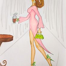 Tarde de café. Projekt z dziedziny Trad, c, jna ilustracja, Projektowanie ubrań, Portale społecznościowe, Sketching, R, sunek ołówkiem,  R, sunek, Projektowanie mod, Malowanie akwarelą, Portret, R, sunek realist, czn,  R, sunek art, st, czn, Sketchbook,  R, sunek atramentem, Teoria barw, Ilustracja w, dawnicza, Ilustracja naturalist, czna, Malowanie gwaszami, Animowana Ilustracja, Książka obrazkowa, R, sowanie kredkami, Ilustracja modowa, Projektowanie prezentacji, Projektowanie materiałów biurow, ch, Druk tekst i ln użytkownika Aurora Fdez - 14.01.2023