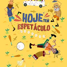 Hoje tem Espetáculo. Design, Traditional illustration, Graphic Design, Drawing, Poster Design, and Children's Illustration project by Ricardo Bagge - 01.26.2023