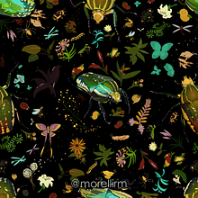 Meu projeto do curso: Ilustração científica aplicada ao design de patterns. Traditional illustration, Pattern Design, Digital Illustration, and Naturalistic Illustration project by Ricardo Miranda Morelli - 01.26.2023