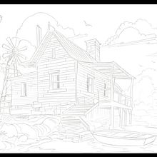 Mi proyecto del curso: Pintura digital de fondos para animación . Ilustrație tradițională, Animație, Ilustrație digitală și Pictură digitală de Edmer Cadenas - 01.27.2023