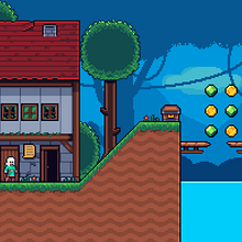 Mi proyecto del curso: Creación de escenarios pixel art para videojuegos.. Un proyecto de Animación 2D, Animación 3D, Videojuegos, Pixel art, Diseño de videojuegos y Desarrollo de videojuegos de Mauro Rodriguez - 19.01.2023