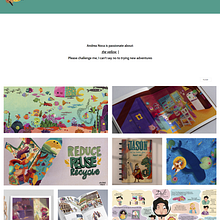 MI PORTFOLIO PROFESIONAL (PDF + WEB). Un proyecto de Ilustración tradicional, Gestión del Portafolio, Gestión y productividad							 de Andrea Nogales - 27.01.2023