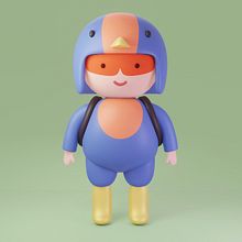 My project for course: Kawaii Character Creation in 3D with Blender . Traditional illustration, Character Design, Digital Illustration, 3D Modeling, and Manga project by Лариса Кудря - 01.27.2023