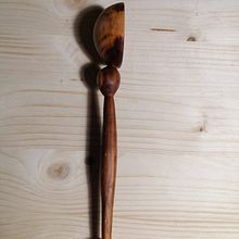Cherry coffee spoon. Woodworking, Arts, and Crafts project by Filip Șandor-Martin - 01.27.2023