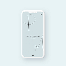 PM - Invitación Digital. Projekt z dziedziny UX / UI, Programowanie, Br, ing i ident, fikacja wizualna, Projektowanie interakt, wne i Web design użytkownika Aroa Garcia Ambroa - 27.01.2023