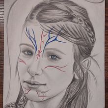 Fiamma. Drawing, Fine Arts, Watercolor Painting, and Portrait Drawing project by Valter Vergati - 01.22.2023