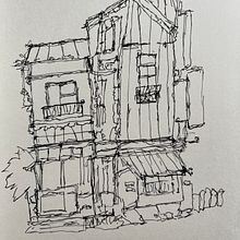 Mein Abschlussprojekt für den Kurs: Expressive Architekturskizzen mit Markern. Esboçado, Desenho, Ilustração arquitetônica, Sketchbook e Ilustração com tinta projeto de sabinche - 27.01.2023