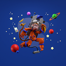 Mi proyecto del curso: Creación de personajes en 3D con Blender . 3D, Design de personagens, Modelagem 3D, Design de personagens 3D, e 3D Design projeto de Luis Corrales - 27.01.2023