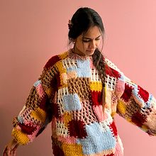 Mi proyecto del curso: Introducción al tejido de punto de prendas oversize. Een project van Ontwerp van accessoires,  Modeontwerp, Textiel y Breien van Nina Grande - 27.01.2023