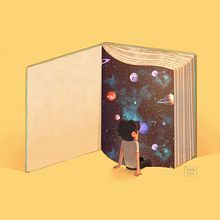 Como ler um livro. Traditional illustration, Digital Illustration, Drawing, and Digital Drawing project by Marcel Pires - 02.05.2020