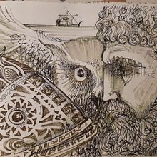 ODISSEA ( I bozzetti). Projekt z dziedziny  Malarstwo, Trad, c, jna ilustracja,  Sztuki piękne,  R, sunek art, st, czn, R, sowanie kredkami i Malowanie akwarelą użytkownika Giovanni MEDUSEI - 28.01.2023