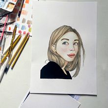 Mi proyecto del curso: Retrato en acuarela a partir de una fotografía. Projekt z dziedziny Trad, c, jna ilustracja, Malowanie akwarelą i Portret użytkownika Helena D - 28.01.2023