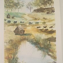 My project for course: Natural Landscapes in Watercolor. Un proyecto de Bellas Artes, Pintura y Pintura a la acuarela de a7samol - 29.01.2023