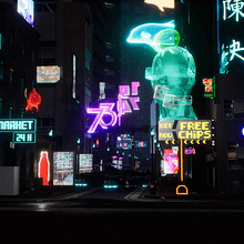 My project for course: Game Environment Design: Cyberpunk Scenes with Unreal Engine. Projekt z dziedziny 3D,  Animacja,  Manager art, st, czn, Animacje 3D, Gr, komputerowe, Projektowanie gier komputerow, ch i Tworzenie gier wideo użytkownika Stephanie Mensah - 27.01.2023