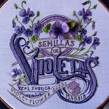 Semilla de Violetas. Projekt z dziedziny  Haft, Wzornictwo tekst i liów użytkownika Kenia Hernandez - 27.01.2023