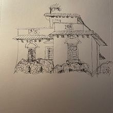 My project for course: Expressive Architectural Sketching with Colored Markers . Schițe, Desen, Ilustrație arhitecturală, Caiet de schițe & Ilustrație cu cerneală de megan_grossniklaus - 01.29.2023