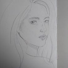 Portrait practice. Desenho a lápis projeto de mariemadsen - 29.01.2023