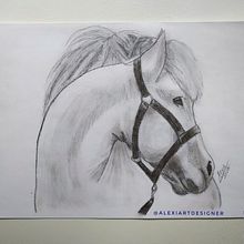 Ilustración caballo . Een project van Traditionele illustratie van Alexia Correas Zapardiel - 29.01.2023