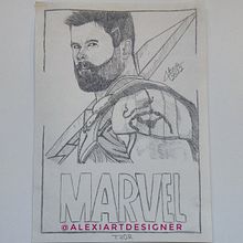 Retratos Marvel. Ilustração tradicional projeto de Alexia Correas Zapardiel - 29.01.2023