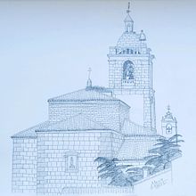 Ilustración iglesia. Un proyecto de Ilustración tradicional de Alexia Correas Zapardiel - 29.01.2023