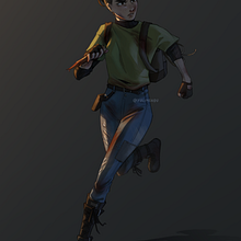 Eva character concept art. (Post-apocalyptic world with zombies). Traditional illustration, Character Design, Digital Illustration, Concept Art, Digital Drawing, and Digital Painting project by Irene Menduiña Jiménez - 01.20.2023
