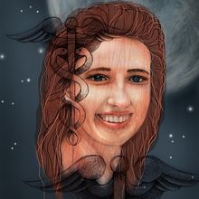 My project for course: Illustrated Portrait in Watercolor. Un proyecto de Ilustración tradicional, Bellas Artes, Pintura, Dibujo, Pintura a la acuarela, Dibujo de Retrato y Dibujo artístico de jo.pegasusart - 30.01.2023