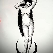 Mi proyecto del curso: Diseño de tatuajes Blackwork. Ilustração tradicional, Ilustração digital, e Desenho de tatuagens projeto de Gisel De Acuario - 30.01.2023