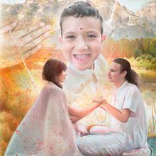 Buddhist family portrait Ein Projekt aus dem Bereich Traditionelle Illustration, Porträtzeichnung, Naturalistische Illustration, L und schaftsbau von Mentiradeloro Esther Cuesta - 27.01.2023