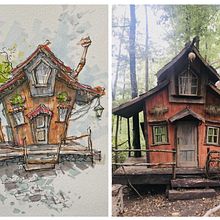 My project for course: Expressive Architectural Sketching with Colored Markers. Un proyecto de Bocetado, Dibujo, Ilustración arquitectónica, Sketchbook e Ilustración con tinta de Salome Ramirez - 30.01.2023