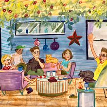 My project for course: Exploratory Sketchbook: Find Your Drawing Style. Un proyecto de Ilustración tradicional, Bocetado, Creatividad, Dibujo, Pintura a la acuarela, Sketchbook y Pintura gouache de Kayla Thornquist - 30.01.2023