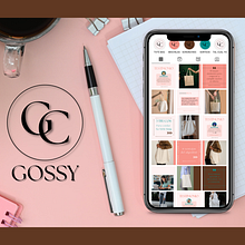 Mi proyecto del curso: Diseño de feed de Instagram con Canva, GOSSY. Un projet de Design graphique, Marketing, Réseaux sociaux, Instagram , et Conception numérique de Carmen Cruz Sales - 31.01.2023
