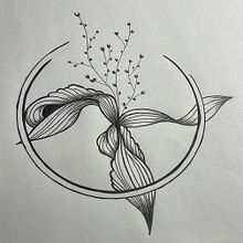 Mein Abschlussprojekt für den Kurs: Blackwork Tattoodesign. Traditional illustration, Digital Illustration, and Tattoo Design project by piaoffinger - 01.31.2023