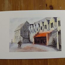 My project for course: Architectural Sketching with Watercolor and Ink Ein Projekt aus dem Bereich Skizzenentwurf, Zeichnung, Aquarellmalerei, Architektonische Illustration, Sketchbook und Illustration mit Tinte von bietieboe - 31.01.2023