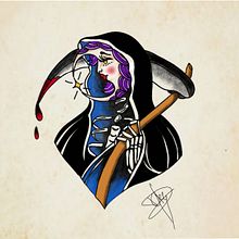 Mi proyecto del curso: Diseño de tatuajes estilo old school en Procreate. Een project van Traditionele illustratie,  Tekening, Digitale illustratie y  Tatoeageontwerp van Damy Mas - 31.01.2023