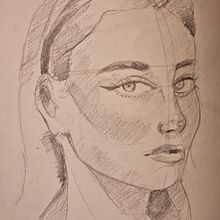 Mi proyecto del curso: Cuaderno de retratos a línea con grafito. Un proyecto de Bellas Artes, Bocetado, Dibujo, Dibujo de Retrato y Sketchbook de Úrsula San Frutos - 26.01.2023