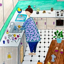 Mein Abschlussprojekt für den Kurs: Das Skizzenbuch als Erkundungsreise: Finde deinen Zeichenstil. Ilustração tradicional, Criatividade, Desenho, e Sketchbook projeto de Marisa Frey - 01.02.2023