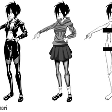 Model Sheet, clothes. Un projet de Conception de personnages, B, e dessinée, Dessin, Manga et Illustration numérique de biersack_lyam - 01.02.2023