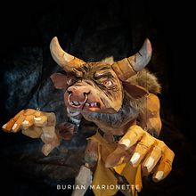 Theseus and Minotaur for colección museografica de gilena Spain. Un progetto di Falegnameria , Artigianato, Belle arti, Scultura, Character design, Design di giocattoli, Stor, telling e Art to di Luděk Burian - 01.02.2023